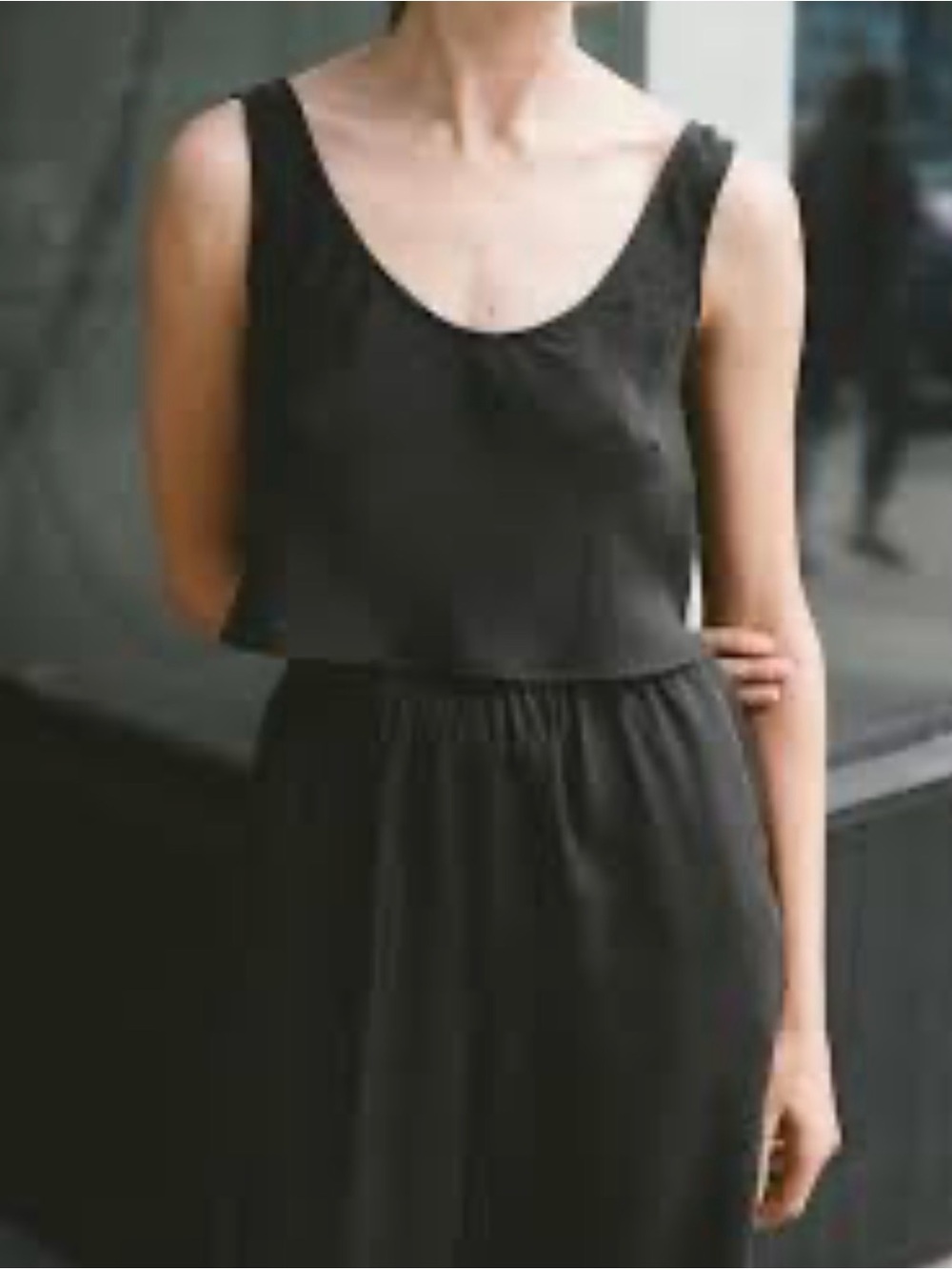 Shaina Mote Sleeveless Black Crop Top